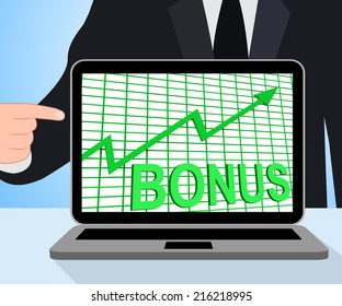 Bonus Chart Graph Displaying Increase Reward Or Perk
