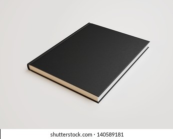 Book With Black Blank Cover