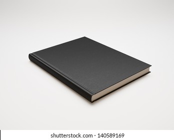 Book With Blank Black Cover