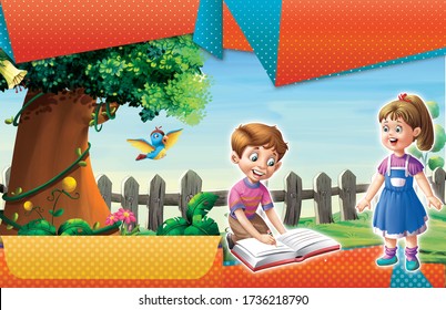 Book cover page design primary.  - Powered by Shutterstock