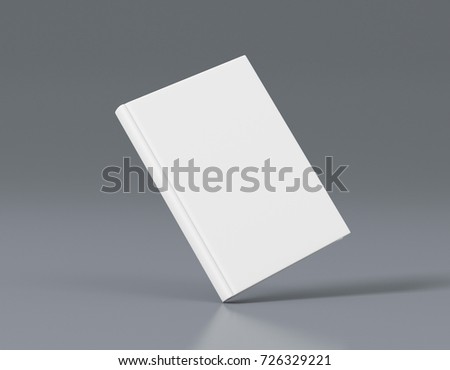book mockup template 3 d rendering stock illustration 726329221