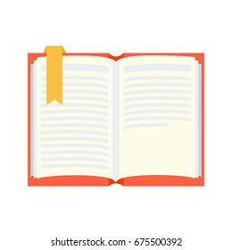 Book. An open book.