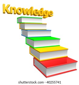 Books of knowledge illustration