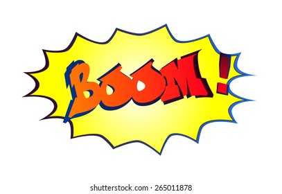 Boom Comic Book Explosion Expression Stock Illustration 265011878 ...