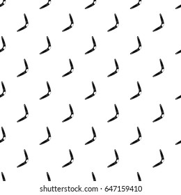 Boomerang pattern seamless in simple style  illustration