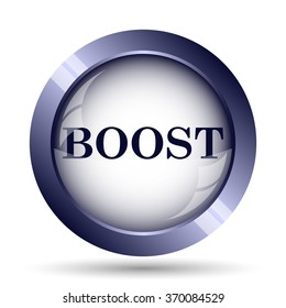 Boost icon. Internet button on white background.