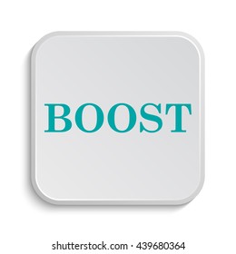 Boost icon. Internet button on white background.