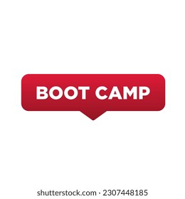 Boot Camp - Speech Bubble. Button, Sign, Label, Icon. Web Concept. - Powered by Shutterstock