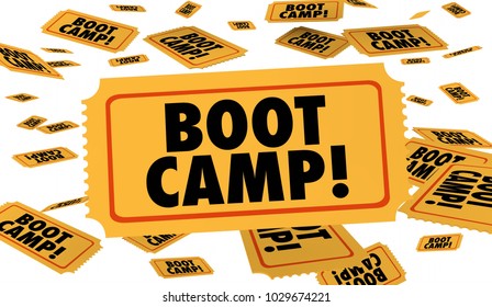 Boot Camp Ticket Fitness Immersive Training 3d Illustration - Powered by Shutterstock