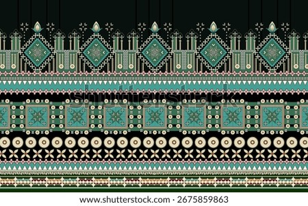 A border design is a decorative element used to frame or edge visual content, enhancing its appearance and drawing attention to the main subject. Found in graphic design, architecture, textiles.