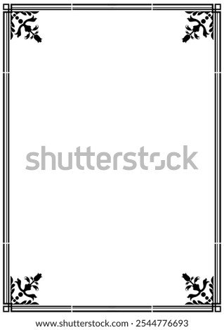 border frame with ornament background