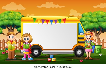 Border Template Back School Children Stock Illustration 1753045565 ...