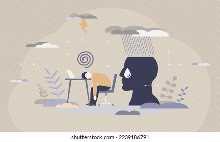 Boreout Syndrome - Profound and Continuous Work Demotivation Experienced as Extreme Boredom - Conceptual Illustration
