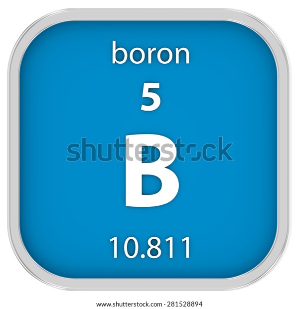 Boron Material On Periodic Table Part Stock Illustration 281528894 ...