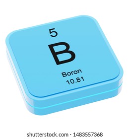 Boron Periodic Table Element Symbol On Stock Illustration 1483557368 ...