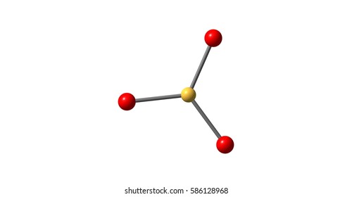 Boron Tribromide Or BBr3 Is A Colorless, Fuming Liquid Compound Containing Boron And Bromine. It Is Decomposed By Water And Alcohols. 3d Illustration