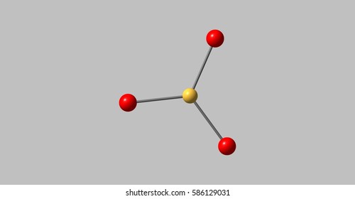 Boron Tribromide Or BBr3 Is A Colorless, Fuming Liquid Compound Containing Boron And Bromine. It Is Decomposed By Water And Alcohols. 3d Illustration