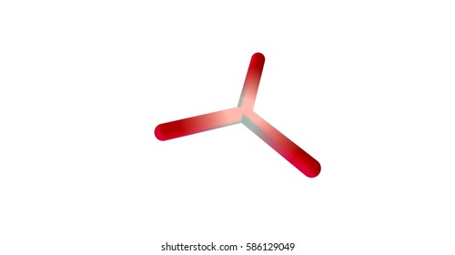 Boron Tribromide Or BBr3 Is A Colorless, Fuming Liquid Compound Containing Boron And Bromine. It Is Decomposed By Water And Alcohols. 3d Illustration