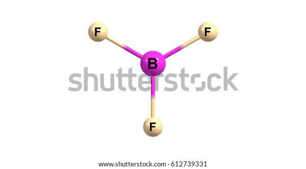 Boron Trifluoride Inorganic Compound Formula Bf3 Stock Illustration 612739331