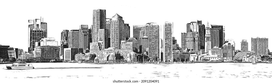 1,154 Sketch boston Images, Stock Photos & Vectors | Shutterstock