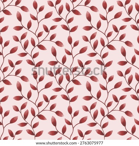 Botanical seamless pattern design handdrawn illustration