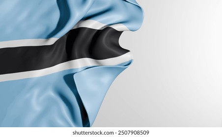 Botswana flag background 3d image