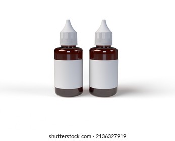 Bottle Eye Dropper - Bottle Eye Dropper Mockup - 3d Rendering