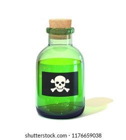 Bottle Green Liquid Poison Sign Label Stock Illustration 1176659038 ...