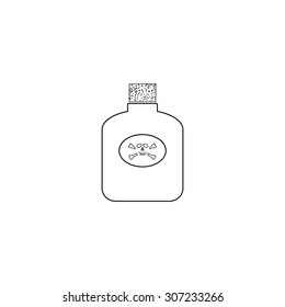 Bottle Poison Outline Black Simple Symbol Stock Illustration 307233266 ...