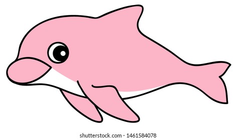 Bottlenose Dolphin Character Illustration Clip Art Stock Illustration ...