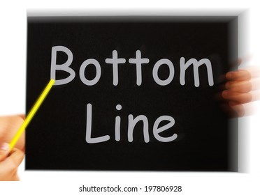 Bottom Line Message Meaning Net Earnings Per Share