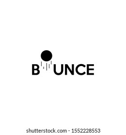Bounce ball logo design and illustration