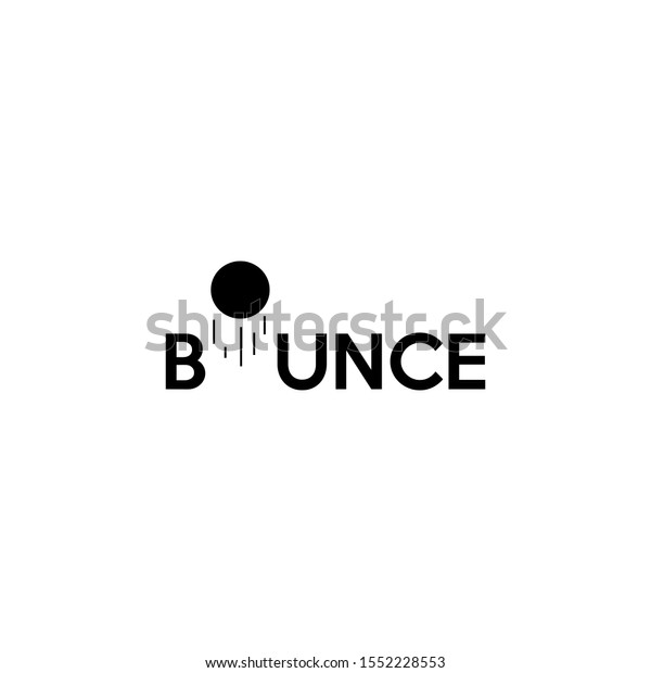 Bounce Ball Logo Design Illustration Stock Illustration 1552228553