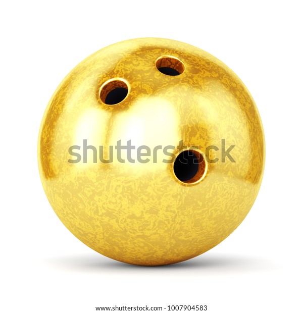 Bowling Ball Golden Marble Texture Isolated Stock Illustration 1007904583