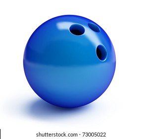 Bowling Ball On A White Background