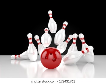 Joyeux Anniversaire Bowling Image Vectorielle De Stock Libre De Droits