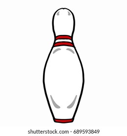 Bowling Pin Kawaii Style Vector Stock Vector (Royalty Free) 1289095054 ...