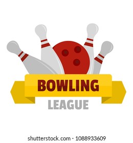 Bowling Logo Flat Illustration Bowling Logo Stock Illustration ...