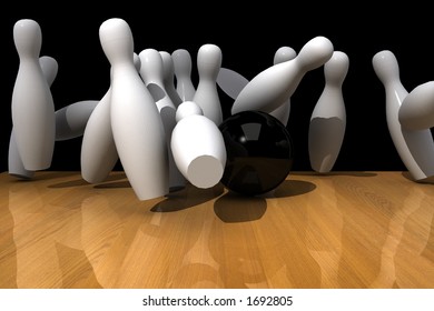 Bowling strike.
