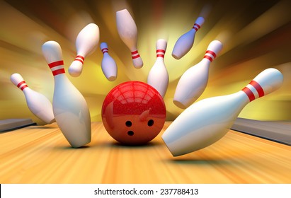 bowling strike 