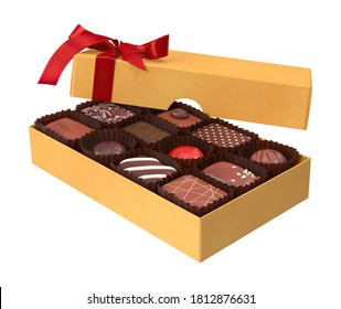 Box Of Chocolates 3D Illustration On White Background