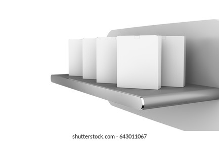 box product presentation. 3D rendering