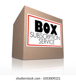 Box Subscription Service Loot Package Delivery 3d Illustration