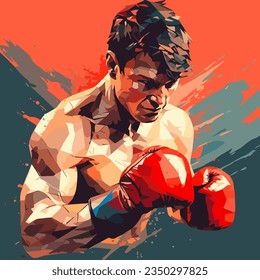 boxer ready for a fight in gloves - Powered by Shutterstock