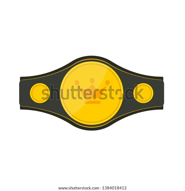 Boxing Belt Icon Clipart Image Isolated Stock Illustration 1384018412 ...