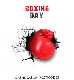 Boxing Day. This Is Wall Crack Punch The Boxing Gloves. 