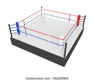 Boxing Ring Isolated 3d Rendering Stock Illustration 546209803 ...