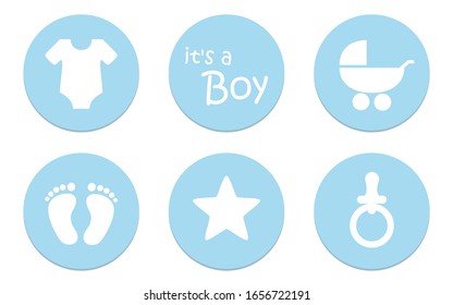 Boy Baby Symbol Icon Bodysuit Feet Stock Illustration 1656722191 ...