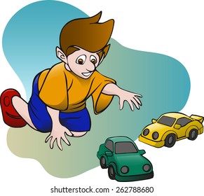 Boy Cars Stock Illustration 262788680 | Shutterstock