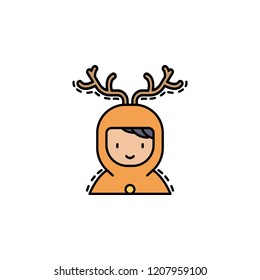 Boy  christm as colored icon. Element of new year avatars icon for mobile concept and web apps. Colored Boy  christm as icon can be used for web and mobile - Powered by Shutterstock